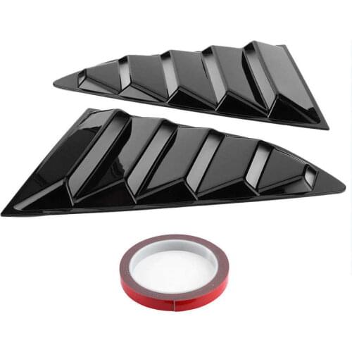 Car Window Louvers Side Air Vent Cover Fit for Chevy Camaro 2016-2020 Glossy Black Car Styling