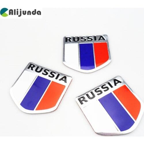 High quality Russia car sticker 3d flag logo, Label sticker accessories for Kia Rio K2 K3 K5 K4 Cerato,Soul,Forte,Sportage