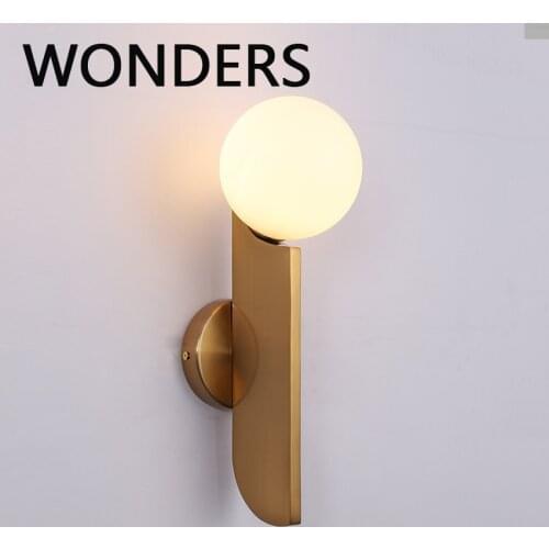 Nordic corridor LED modern wall light Iron plating wall light creative simplicity home improvement wall lamp