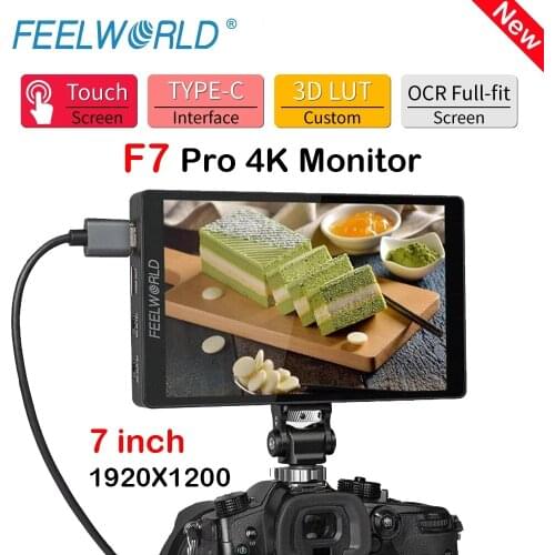 New FEELWORLD F7 Pro 4K Monitor 7 Inch on Camera DSLR Field Monitor 3D LUT Touch Screen IPS HDR 50/60Hz 1920x1200 Video Cameras