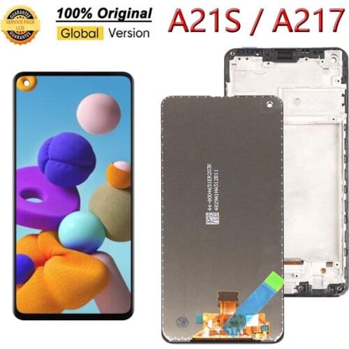Original 6.5'' AMOLED Screen For Samsung Galaxy A21s Lcd A217 LCD Touch Screen Digitizer A21s SM-A217F/DS Display Replacement