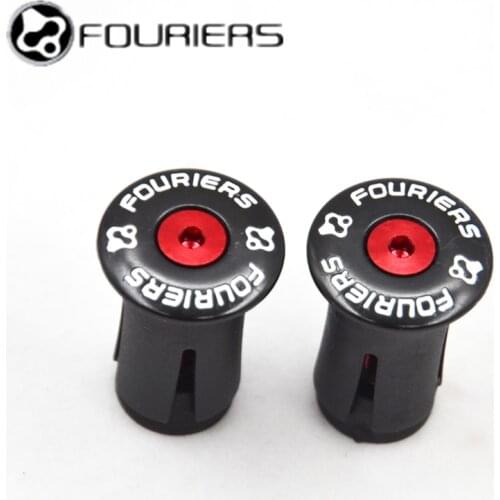 Fouriers Alloy Plastic Bar Ends Road Bike Drop Handlebar End Plugs Caps Set Black 20g Universal 2 pieces a set bicycle grip plug
