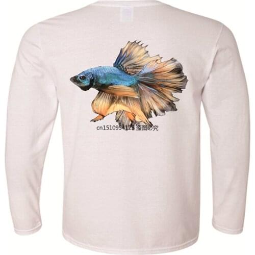 Custom Embroidered Beach Cooling Breathable Fishing Shirt， for Men Long Sleeve Sun Protection UV UPF 50+ T-Shirts with Pocket