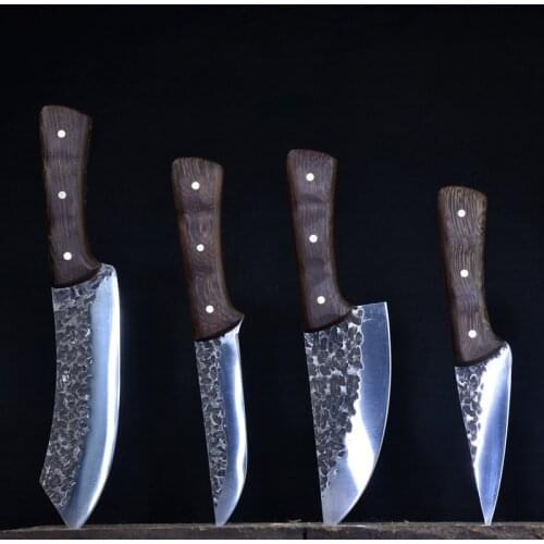 Handmade Chefs Knife High Carbon Steel Kitchen Knife Slicing Fish Meat Cleaver Cooking Tools