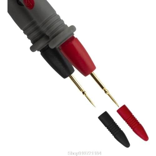 Gold plated Silicone Wire Test Leads for Multimeter Ultra Pointed 1000V 20A Needle Test Probe Tip