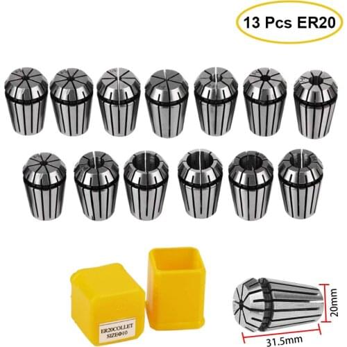 ER11 ER16 ER20 ER25 ER32 ER Precision spring collet chuck 0.008mm for CNC milling tool holder Engraving machine spindle motor