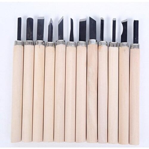 DIY Pen Woodcut Knife Scorper Wood Carving Tools Woodworking Hobby Arts Crafts Nicking Cutter Graver Scalpel 12pcs/set