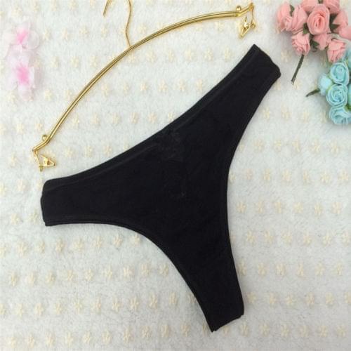Sexy Casual Ladies Women Solid Color Black Briefs Beach Bathing Sunbathing Two-Piece Separates