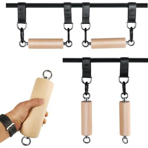 Wooden Pinch Grip Strength Trainer Pull-ups Fitness Hand Fingerboard Training Tools for Outdoor Rock Climbing Body Core Workout