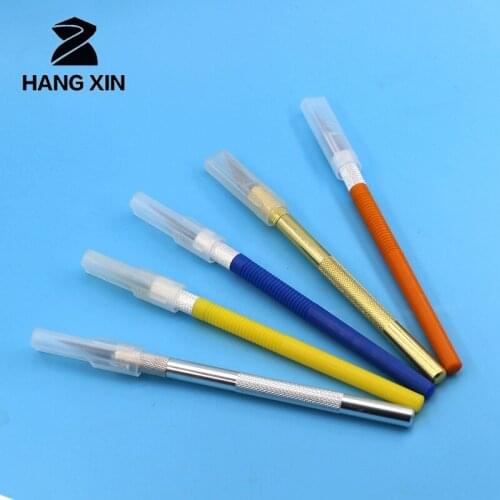 Non-slip metal scalpel tool set tool engraving DIY craft knife, mobile phone notebook movie model tool paper cutter, wood