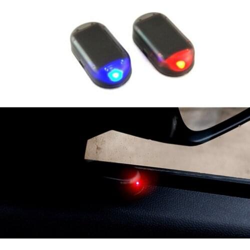 Solar Power Car Alarm Lamp Security System Warning Theft Flash For Toyota Camry Highlander RAV4 Crown Reiz Corolla Vios Yaris L