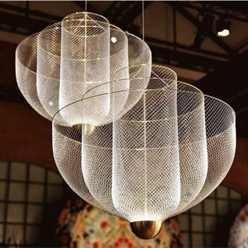 Contemporary Luxury Luster Iron LED Long Pendant Chandelier for Bedroom Dining Living Room Hotel Stair Hallway Apartment Decor