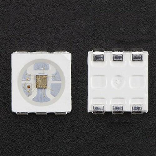 10-1000 Pieces APA102 LEDs Chips APA-102C SK9822 IC SMD 5050 RGB 6Pins for LED Strip Screen Panel Lights DC5V
