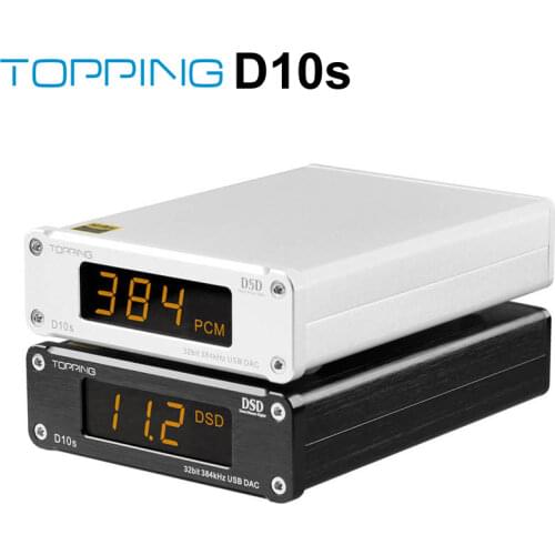 TOPPING D10s MINI USB DAC XMOS XU208 ES9038Q2M PCM384KHz DSD256 Audio HIFI Decoder Support Line out Optical and Coaxial output