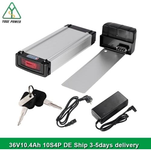 Rear Ebike Battery 36V 10Ah for E-GO!, Wondervelo,Hapex, City Line F1 F2,M1 M2 Electric Bike 18650 Lithium Ion Battery 10S4P
