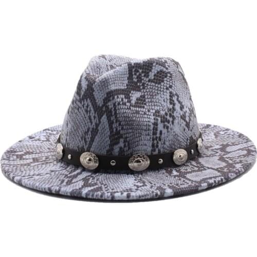 New Women Men Wool Fedora Hat With Leather Ribbon Gentleman Elegant Lady Winter Autumn Wide Brim Jazz Church Panama Sombrero Cap