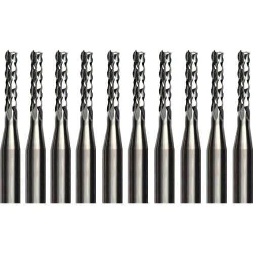 10pcs Carbide PCB CNC Engraving Bits End Milling Cutter cutting drill hole endmill - 1.9mm Diameter # ST3.1.910