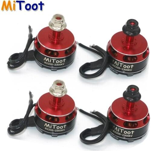 4pcs/lot Mitoot R2205 2300KV Brushless Motor for FPV Quad Racing QAV Race 2 CW / 2 CCW