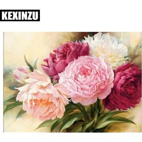 New 5D DIY Square/Round Full Diamond Painting Needlework Diamond Embroidery,peony,Home Decor Gift Wedding decoration