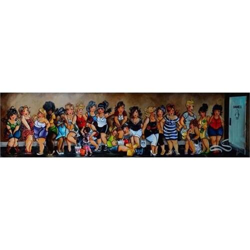 5D Diy diamond painting cross stitch "Fat Ladies"Full Square/round stone Diamond embroidery Needlework Rhinestone Mosaic Home De