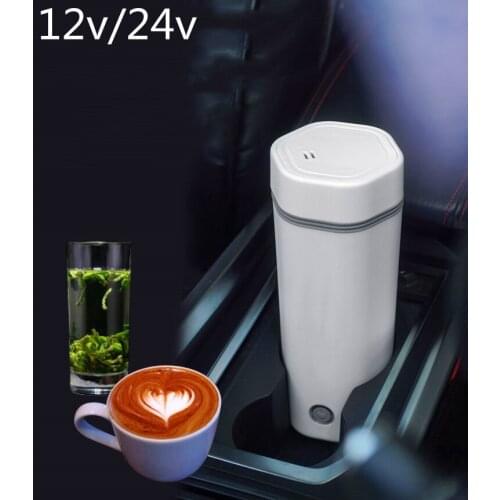 Car And Home Use Portable Heating Cup 12V/24Vcoffee Mug Tazas Heater Kettle Eelectric Chaleira Canecas Gadzety Do Samochodu