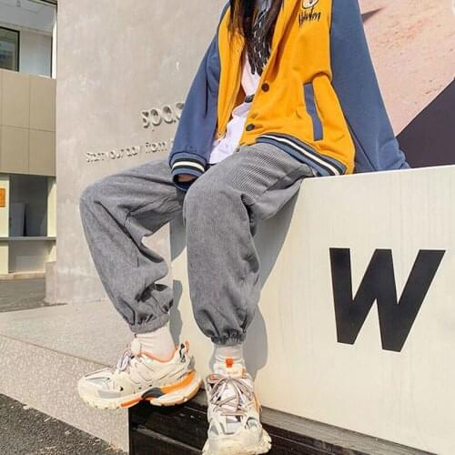 Harteen Trousers Sweatpants Womens Clothing Spring Summer 2021 New Korean Fashion Casual Loose Sports Harlan Pants Joggers Women