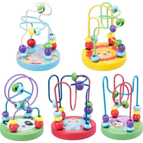 Montessori Educational Wooden Toys Bead Maze Wooden Math Toys Development Montessori Toys Baby Educational Toys For Children