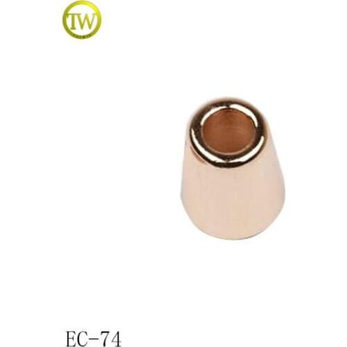 EC14 Latest Design gold color metal bell spring metal cord end metal stopper