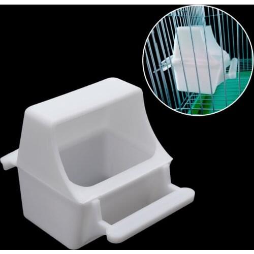 Bird Feeder Anti Splash Feeding Bowl Box Splash Proof Cage Parrot Pigeon Budgie Equipment Plastic Drink Water