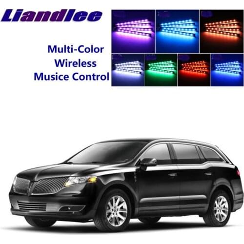 LiandLee Car Glow Interior Floor Decorative Seats Accent Ambient Neon light For Lincoln MKT Town Car Livery Hearse