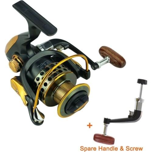 Full Metal Fishing Reel Cheap 14BB 1000-7000 Spinning Bait Lure Cast Sea River Bass Trout Carp Crucian Angling Gear+Mask