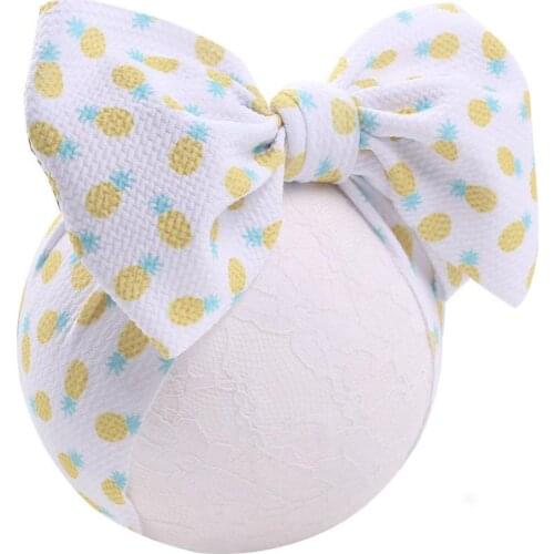 Cute 2019 New Infant Baby Girls Elastic Wave Point Bowknot Hairband Headwear Accessories Phtography Props baby headbands