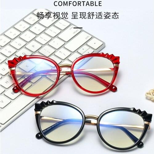 Fashion Transparent Glasses Hipster Clear Optical Glasses Frames Red Cat Eye Glasses Frame Sexy Eyeglasses Eyewear Frame Oculos