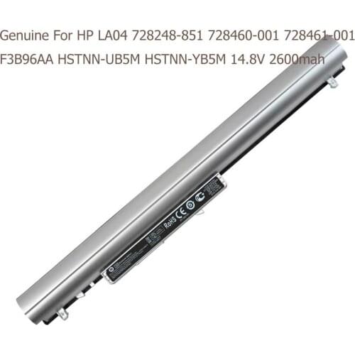 Genuine Laptop Battery For HP Pavilion TouchSmart 14 15 248 G1 350 G1 340 LA04DF TPN-Q129 F3B96AA 728460-001 LA04