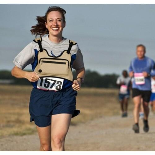 Outdoor Running Climbing Cycling Adjustable Reflective Stripe Vest Chest Bag Bike Bicycle Accessories Cycling Clothes