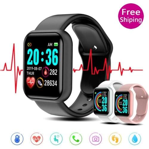 Forskrto D20 Smart Watches Y68 Bluetooth Fitness Tracker Sport Watch Heart Rate Monitor Blood Pressure Smart Bracelet Smartwatch
