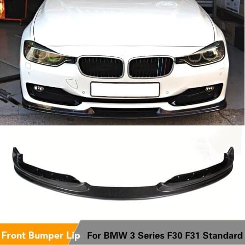 Carbon Fiber Front Lip Bumper Spoiler Chin for BMW 3 Series 320i 328i 335i F30 F31 Standard Bumper 2012 - 2016