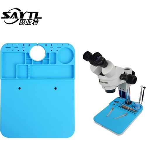 Heat Insulation Working Mat Heat-resistant for Microscope BGA Soldering Repair Insulation Pad Insulator Pad Maintenance Platform