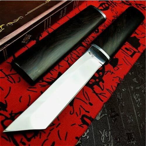 PEGASI Thickened mirror sharp samurai sword high quality outdoor hunting straight tactical knife collection gift knife