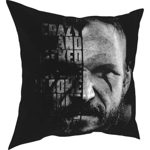 Vikings Valhalla Floki Quote Odin Pillowcase Decoration Cushion Cover Throw Pillow for Home Polyester Double-sided Printing