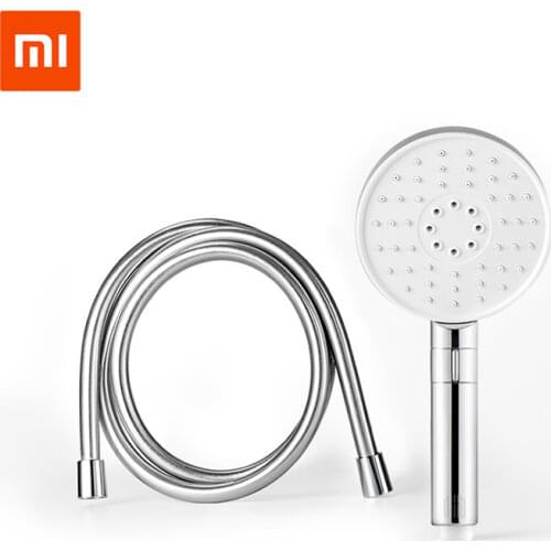 Xiaomi 3 Modes Handheld Shower Head Set 360 Degree 120mm 53 Water Hole With Pvc Matel Powerful Massage Shower From xiaomiyoupin