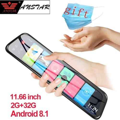 Anstar 11.66" 4G Rearview Mirror 2+32GB Android 8.1 Car DVR Video Recorder ADAS GPS Auto Registrar Dash Cam