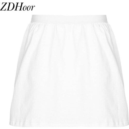 Women Autumn Winter Casual Half Slips Elastic Loose Skirted Leggings Femme A-Line Flared Short Bottom Fake Hem Costume Accessory