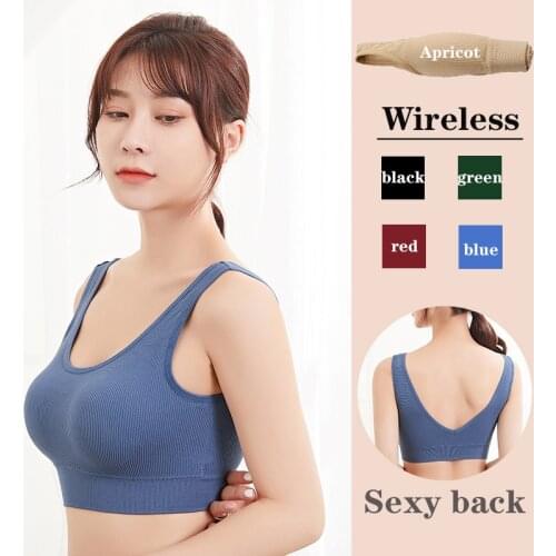 2021 Womens Tank Top Streetwear Push Up Crop Top Female Solid Color Casual Sexy Lingerie Wirefree Camisole Fashion Girl