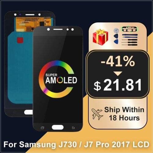 5.5" AMOLED LCD For Samsung Galaxy J730 J730F J7 Pro 2017 LCD Display Touch Screen Digitizer Assembly For Samsung J730 Display