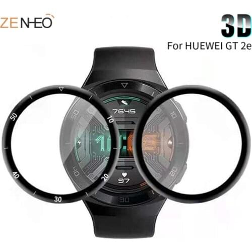 1/2PCS Protective Film Cover For Huawei Watch GT 2e / GT2 E Smartwatch Full Screen Protector GT2E Case 3D Curved Edge film
