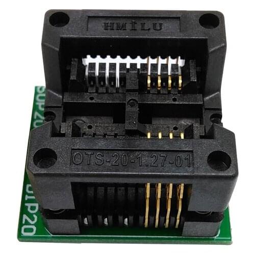 1pcs SOP8 turn DIP8 burning seat Big 8 foot 209mil sop8 wide body seat ots20-1.27-01