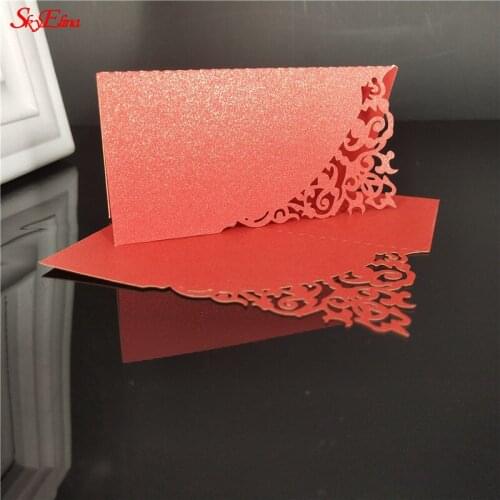 10/50/100pcs Pearlescent Paper Name Place Cards Wedding Decoration Table Name card Greeting Card Event Party Supplies 9X9cm 5z