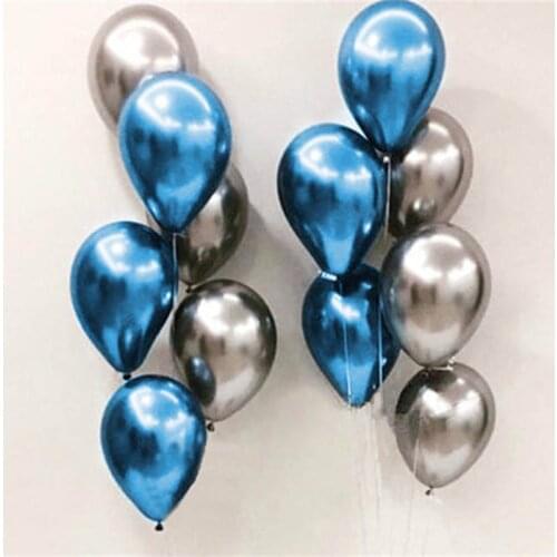 20pcs 10/12inch Metal Chrome Gold Silver Latex Balloons Wedding Decorations Pearl Helium Globos Birthday Party Decoration Ballon