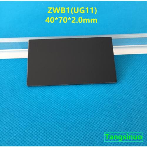 40*70*2.0mm ZWB1 UV Pass Filter UG11 U-340 312nm 302nm Visible Light Cut for Analyzer